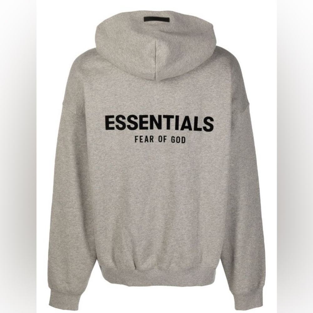 XXS men’s (small women’s) essential fear of God hoodie - authentic light grey